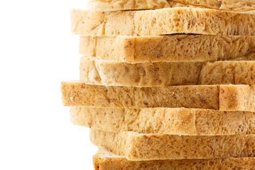 Whole wheat bread texture background