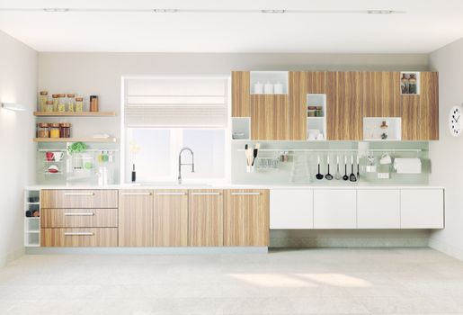 modern kitchen interior (CG concept) 
