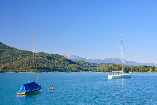 Lake Worthersee. Austria