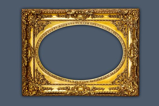 vintage picture frame, gold plated.