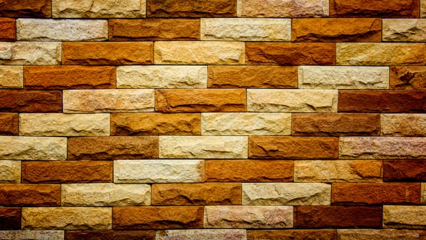 modern colourful  brick wall background texture