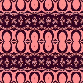 Digital computer graphic - seamless decorative ornament in a bright colors for design.