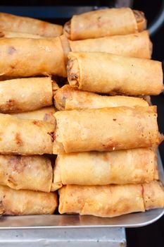 Deep fried spring roll (thai street food)