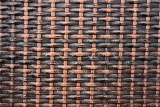 Native thai style brown rattan wall