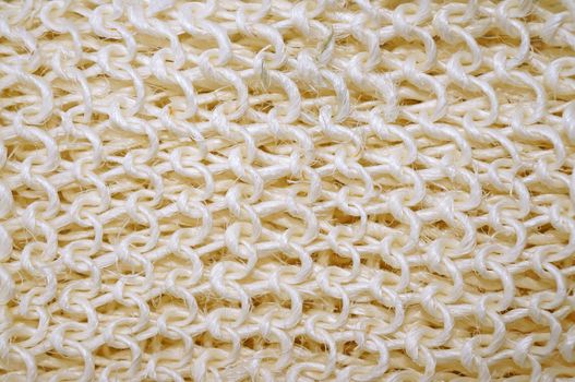 Texture of white synthetic fabric closeup                               