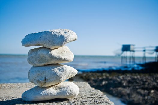 Pebbles on the beach