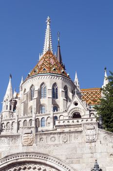 View of the Fisherman’s Bastion in Budapest.