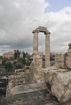 Ruins of ancient Apollo temple in Didyma, Turkey