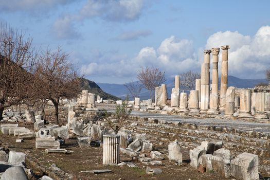 Ancient greek town of Ephesus in Turkey