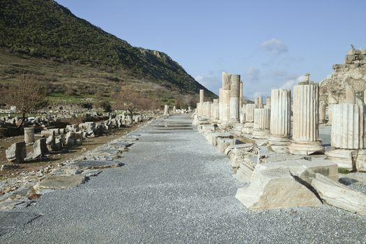 Ancient greek town of Ephesus in Turkey