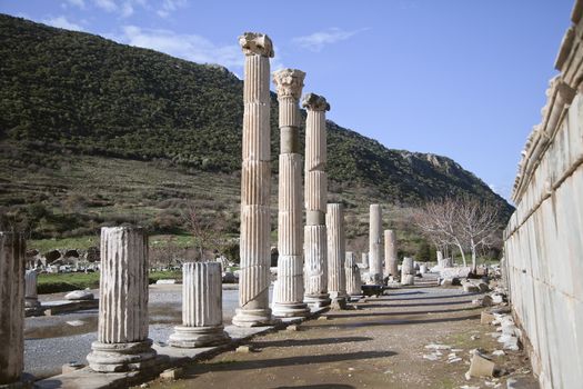 Ancient greek town of Ephesus in Turkey
