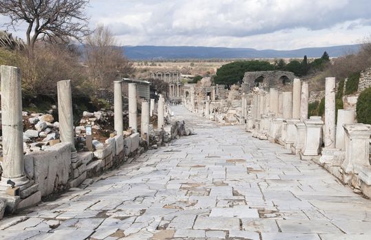 Ancient greek town of Ephesus in Turkey