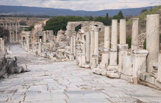 Ancient greek town of Ephesus in Turkey