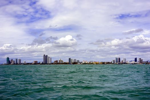 Way from Koh Larn, Na Ban Pier to Pattaya. 