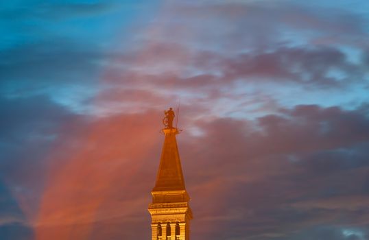 View of Saint Euphemia's basilica in Rovinj, Istria - Croatia