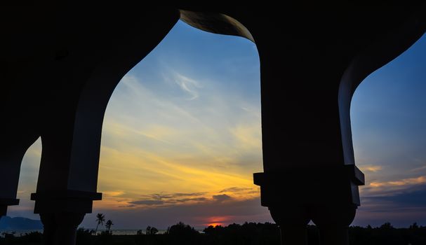 Sunset view from the Grand MOsque in the Philippines