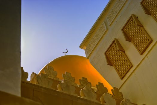 One of the domes in the new grand mosque in Cotobato, Southern Philippines