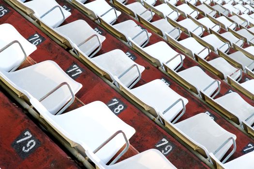 A empty tribune in Buenos aires.