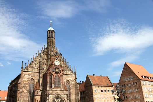 The Frauenkirche (Church of Ladies) in Nuremberg, Bavaria, Germany.