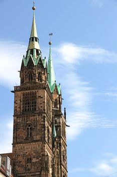 The Cathedral of Saint Lorenz in Nuremberg, Germany.