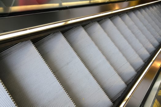 Photo of a modern escalator.