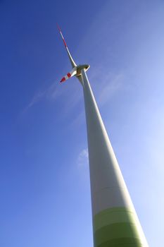 Photo of a Wind energy turbine.