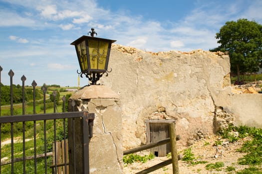 Ruin of a antique house in Germany.