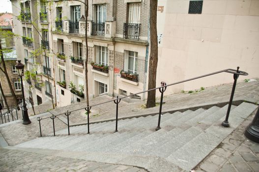 Stairs in Montmartre Paris