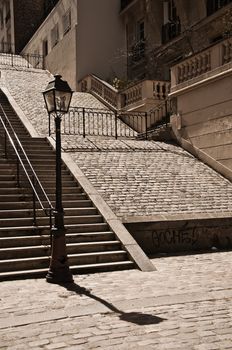 Stairs in Montmartre Paris