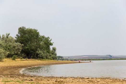 landscapes with pond or lake in summer