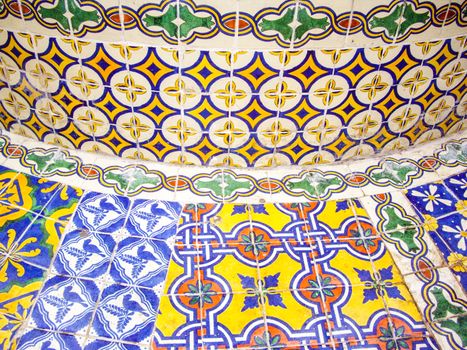 Colorful Mexican tiles of San Miguel de Allende