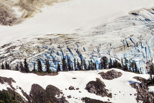 Mount Shuksan Glacier Evergreens Artist Point Mount Baker Highway Snow Mountain Washington State Pacific Northwest
