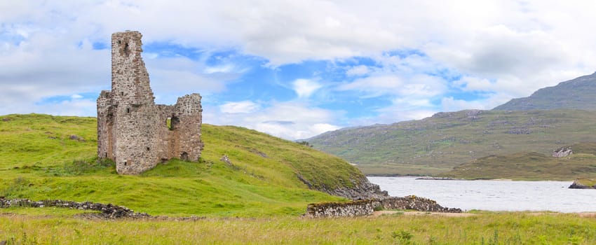 Ruins of an old castle in Scotland