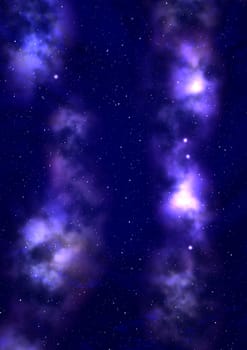 Small part of an infinite star field of space in the Universe. "Elements of this image furnished by NASA".