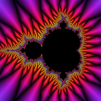 Digital visualization of a fractal