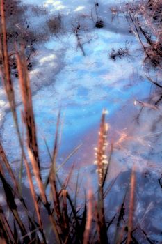 Old Photo of an oil spill