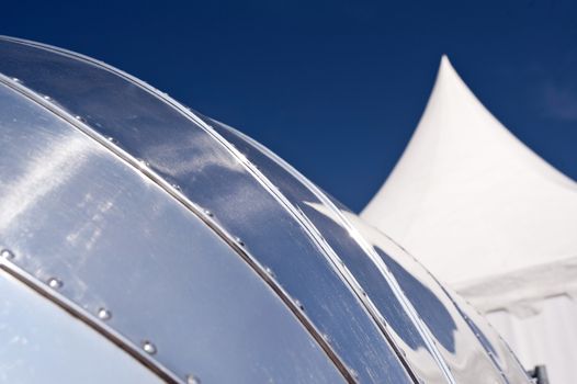 Reflections on an Aluminium Trailer