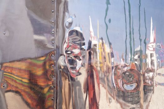 Reflections on an Aluminium Trailer