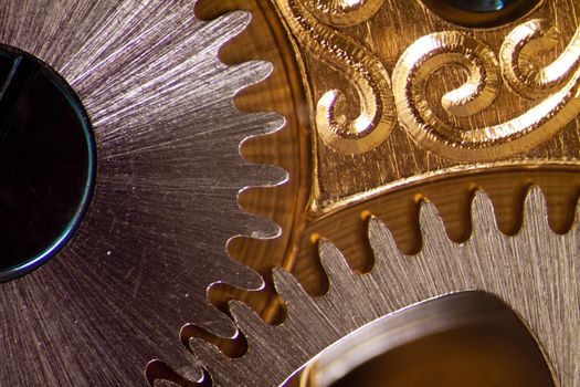 Micro photo of a clockwork