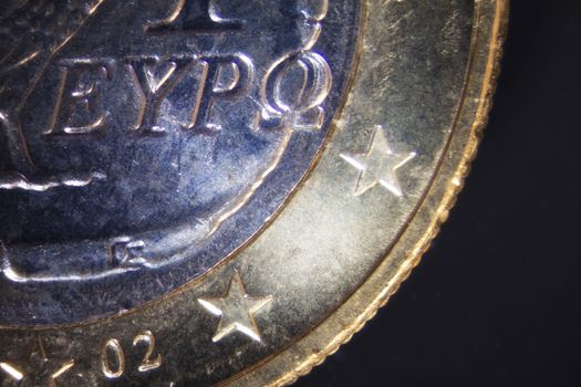 Micro Photo of an Euro Coin