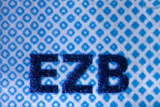 Micro Photo of a Hologram on an Euro Bill