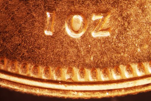 Micro Photo of a Gold Coin