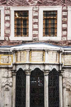 Architectural detail of a building in Istanbul, Turkey 