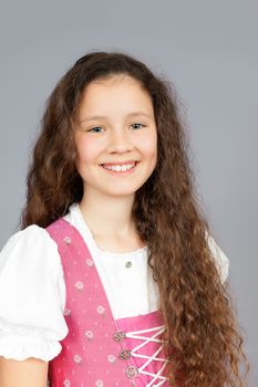 An image of a sweet traditional bavarian girl