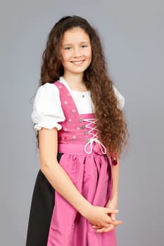 An image of a sweet traditional bavarian girl