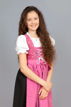 An image of a sweet traditional bavarian girl
