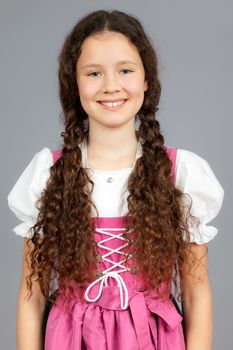 An image of a sweet traditional bavarian girl