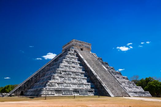 a Ziggurat in Chichen Itza, Yucatan, Mexico