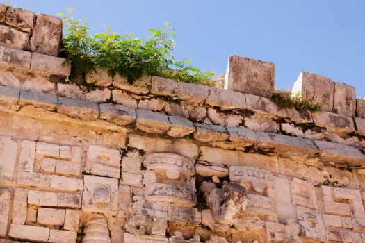 Ancient mayan ruins in chichen itza, Mexico