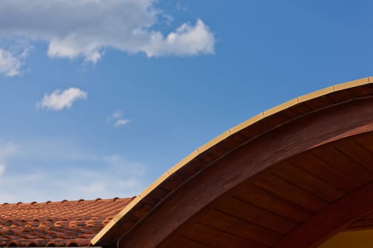Architectural detail of a roof